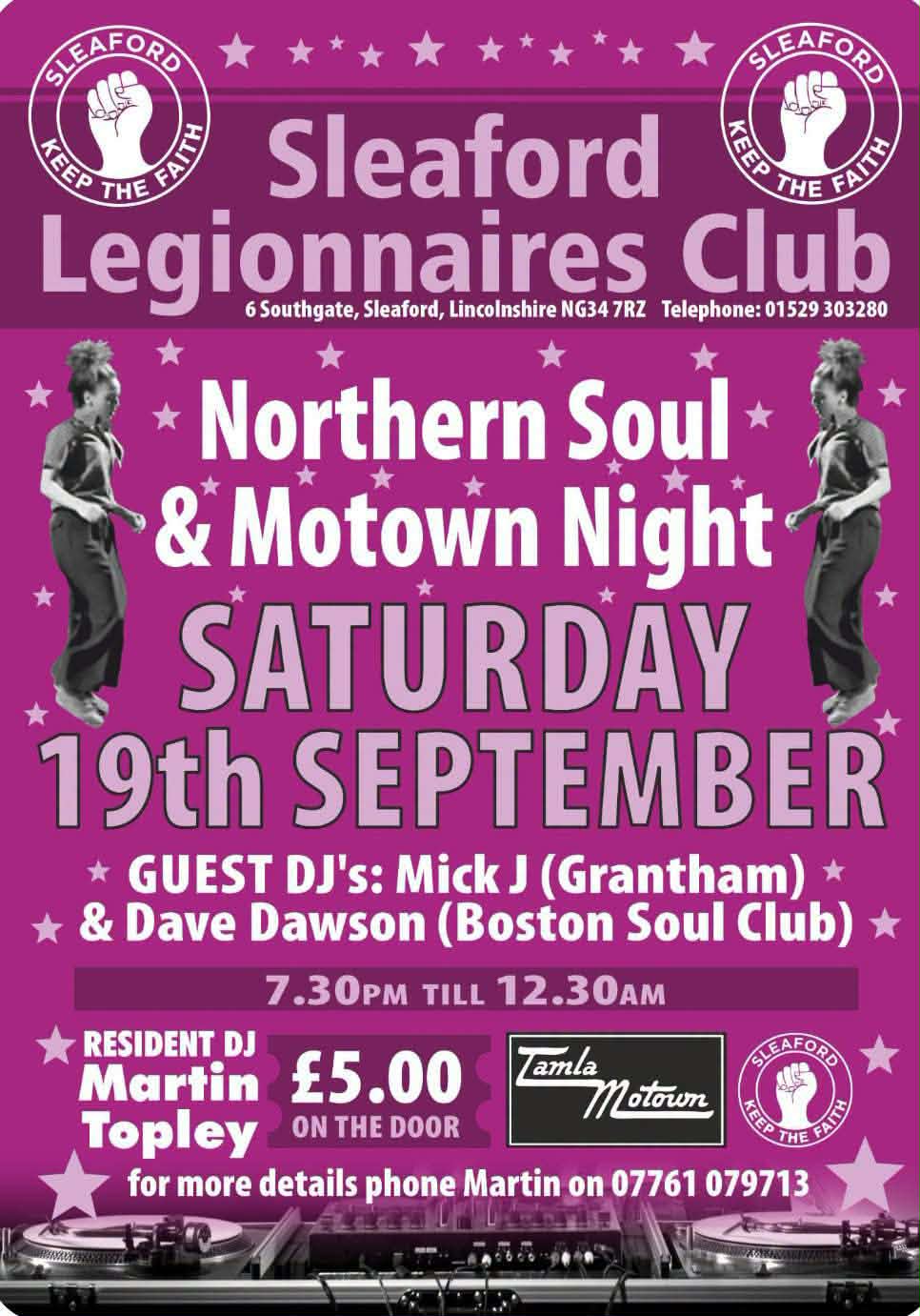Northern Soul & Motown Night